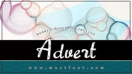 「Advert」字体排版样式