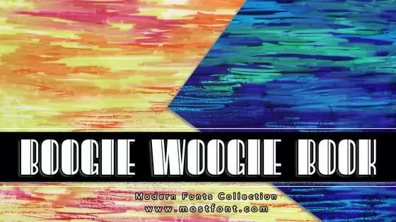 Typographic Design of Boogie-Woogie-Book