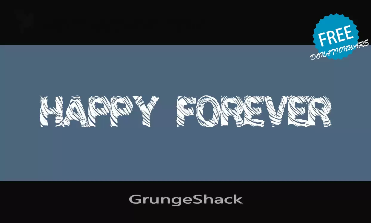 Font Sample of GrungeShack