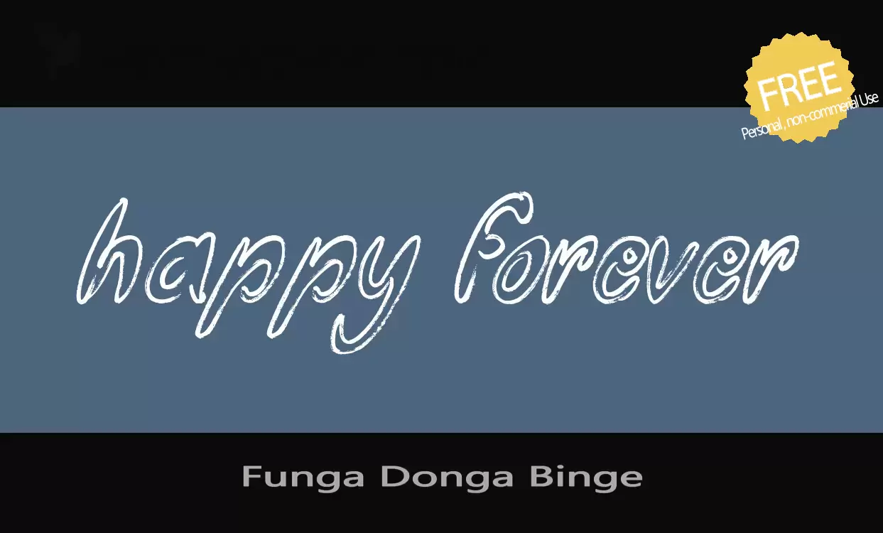 「Funga-Donga-Binge」字体效果图