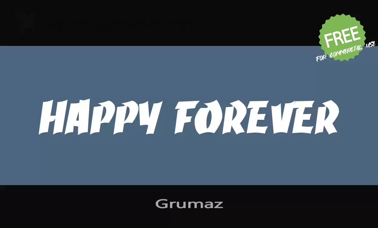 Font Sample of Grumaz