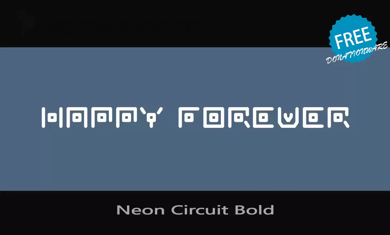 Font Sample of Neon-Circuit-Bold