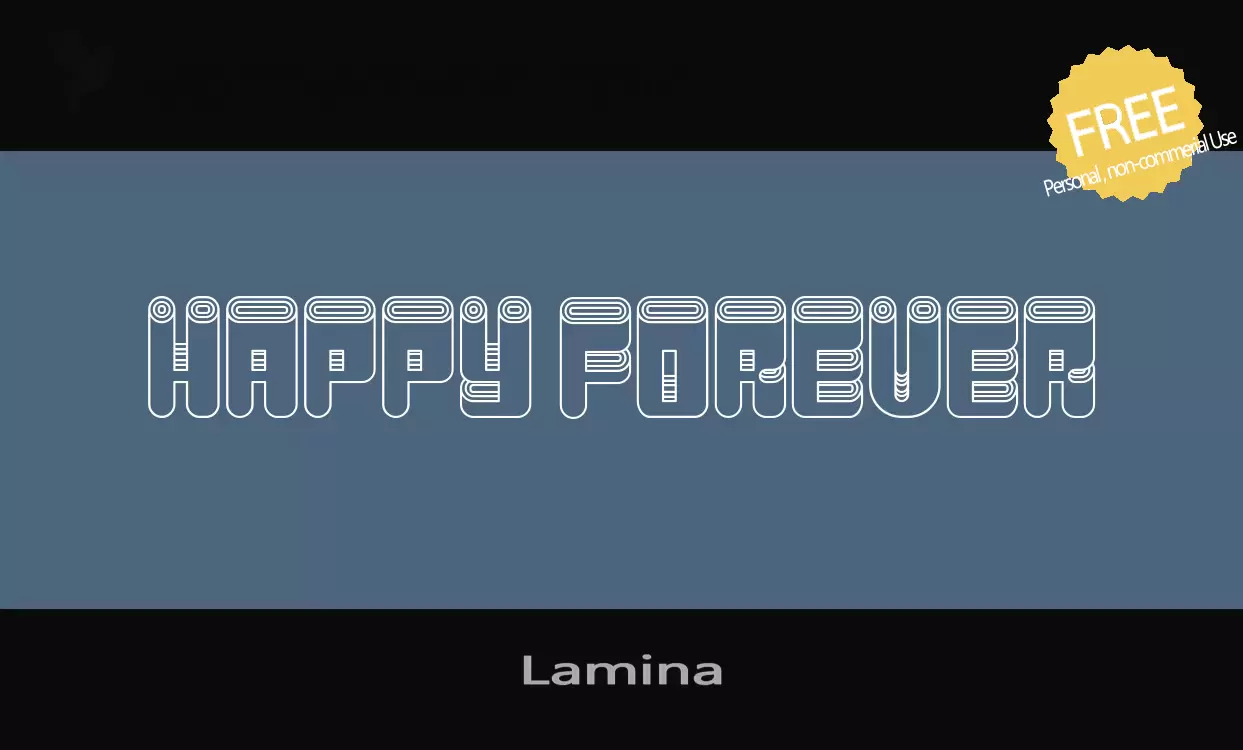 Font Sample of Lamina