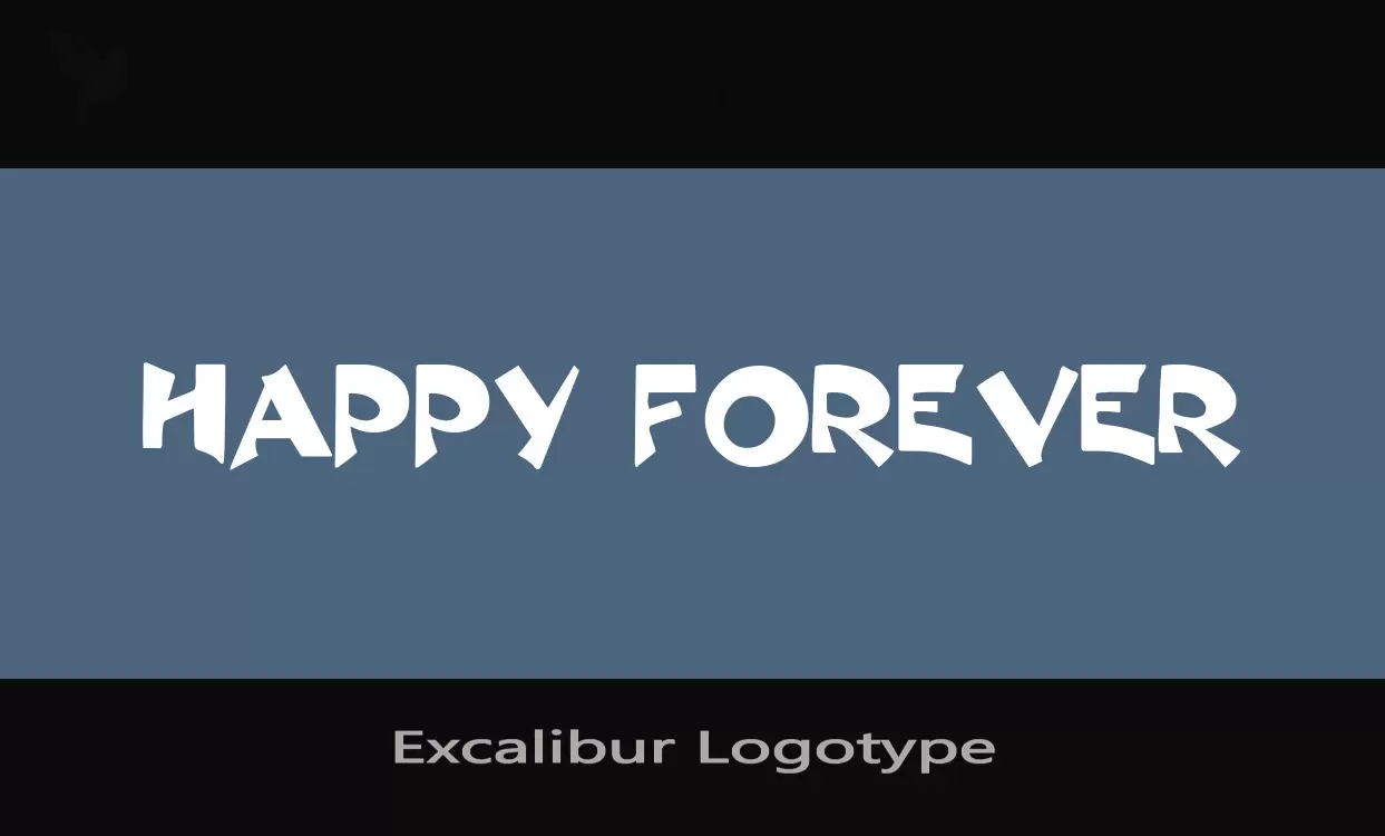 「Excalibur-Logotype」字体效果图