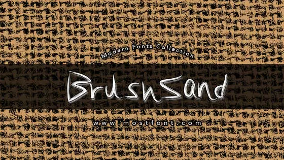 Typographic Design of BrushSand