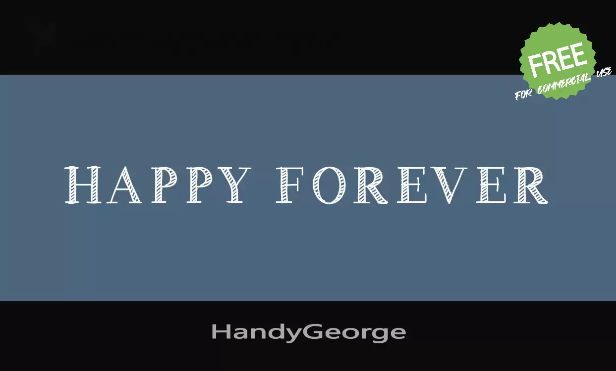 Font Sample of HandyGeorge