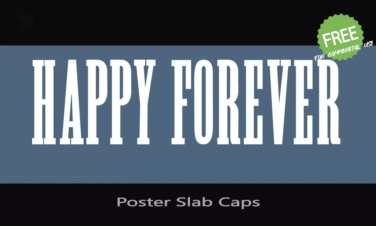 「Poster-Slab-Caps」字体效果图