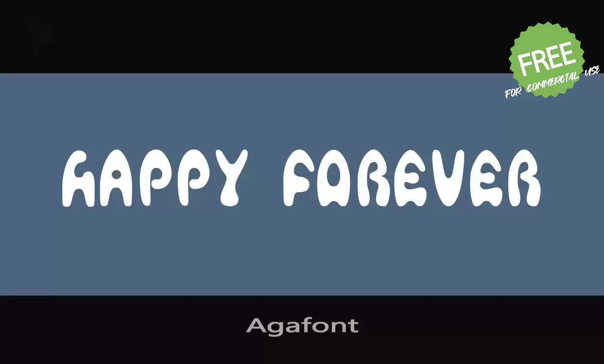 Font Sample of Agafont