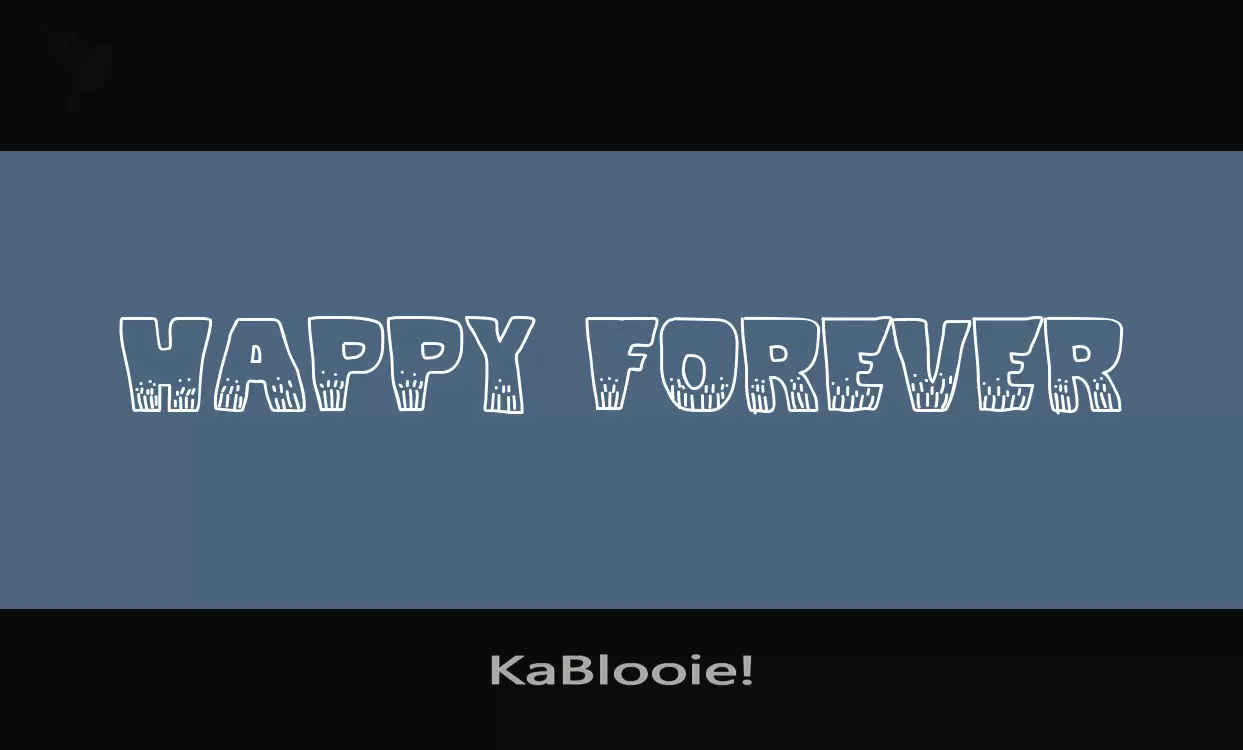 Font Sample of KaBlooie!