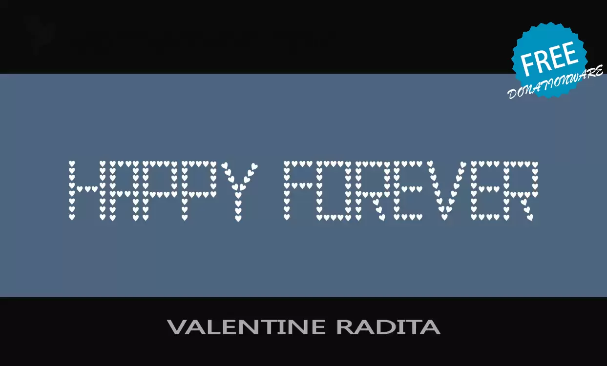 「VALENTINE-RADITA」字体效果图