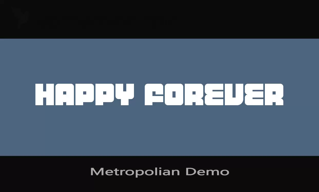 Font Sample of Metropolian-Demo