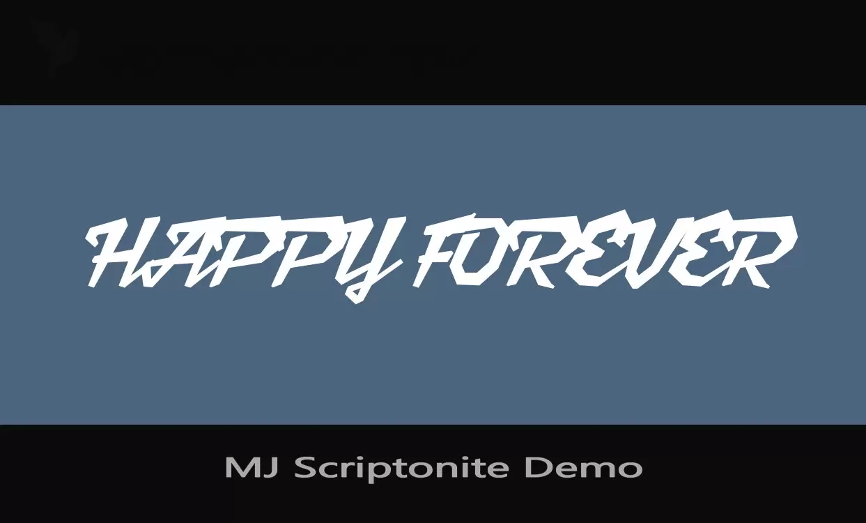 Font Sample of MJ-Scriptonite-Demo