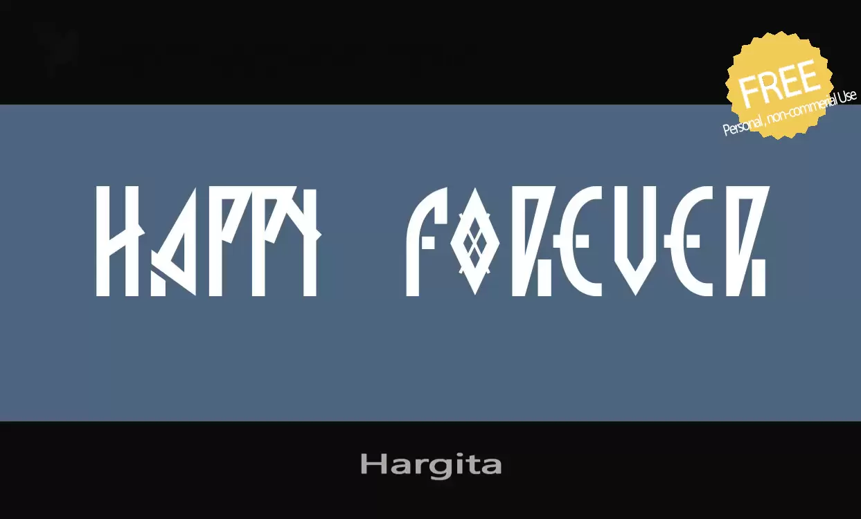 Font Sample of Hargita