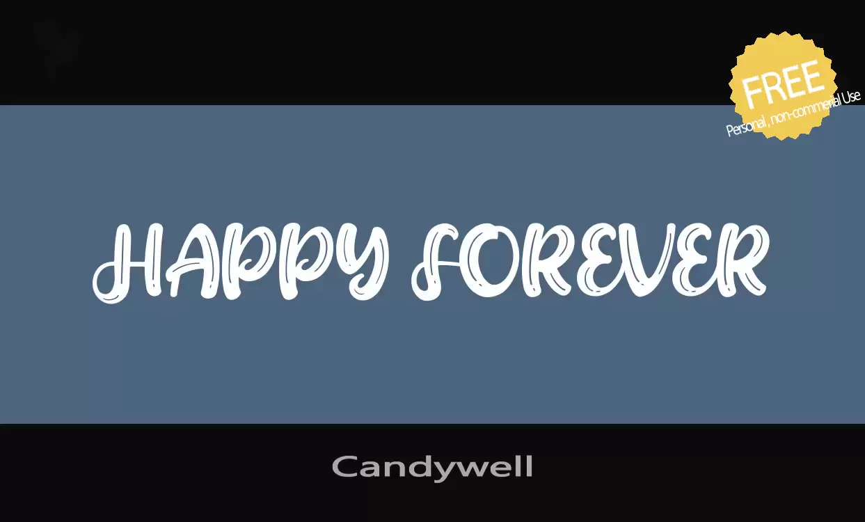 「Candywell」字体效果图