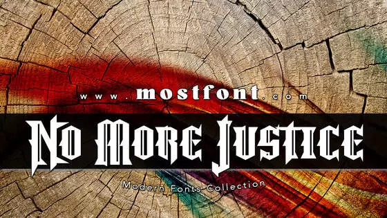 「No-More-Justice」字体排版图片