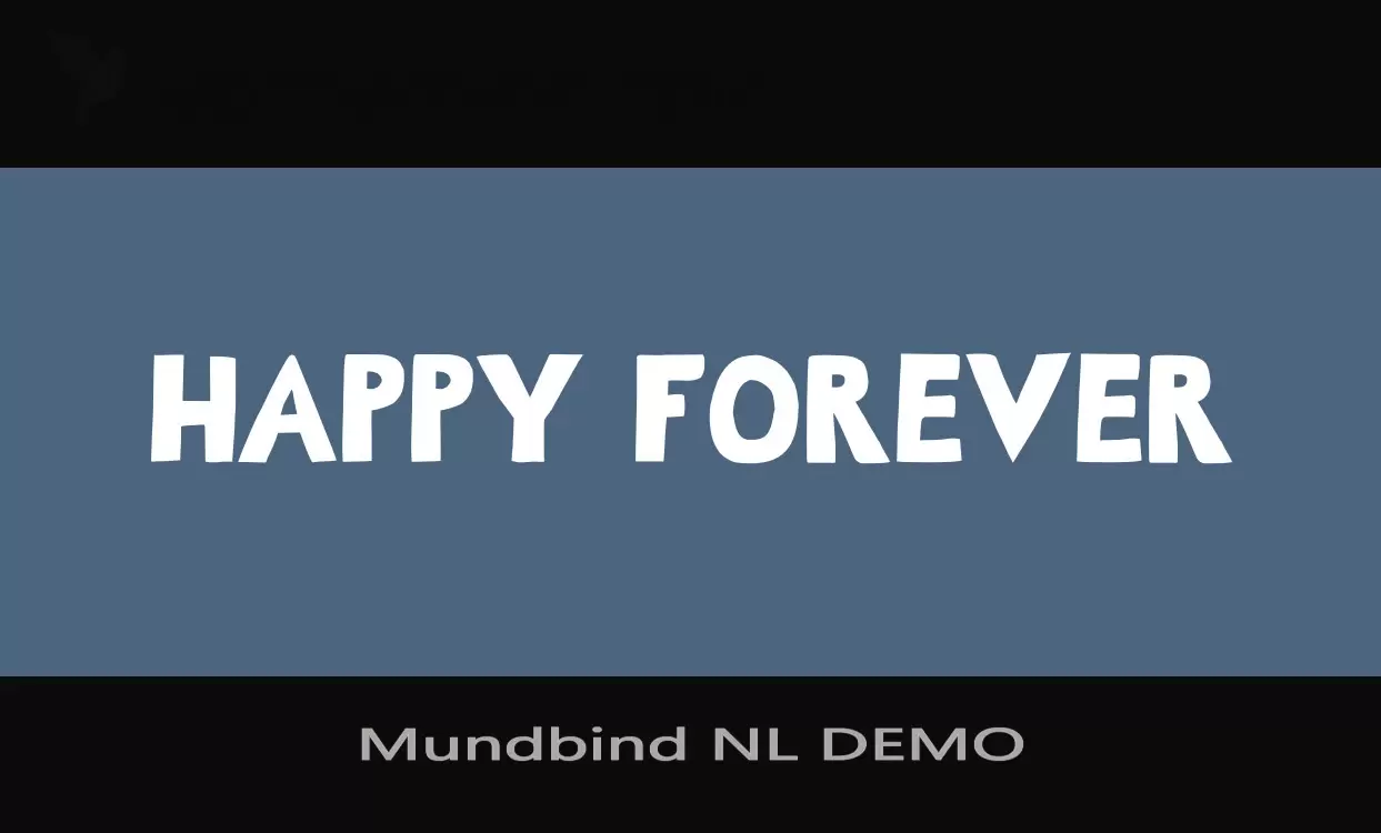 Font Sample of Mundbind-NL-DEMO