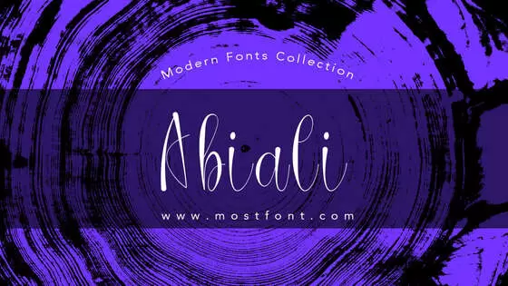 Typographic Design of Abiali