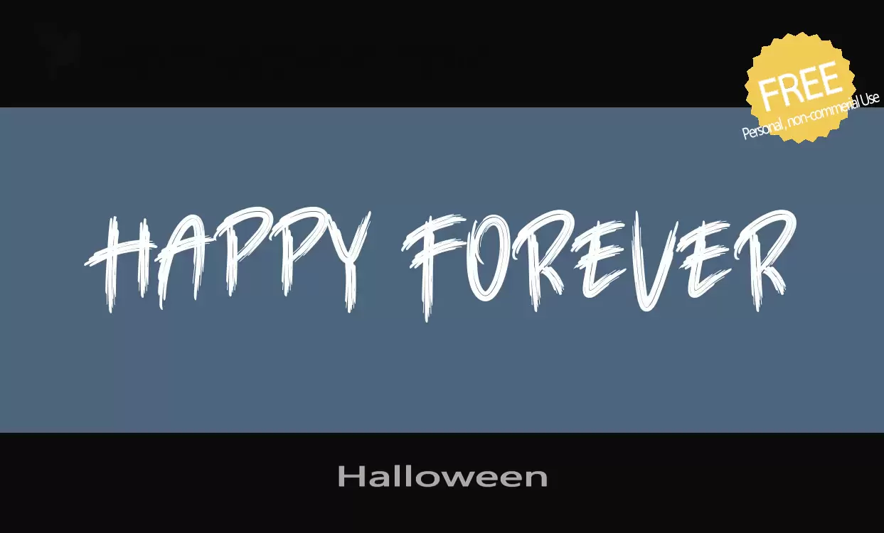 「Halloween」字体效果图