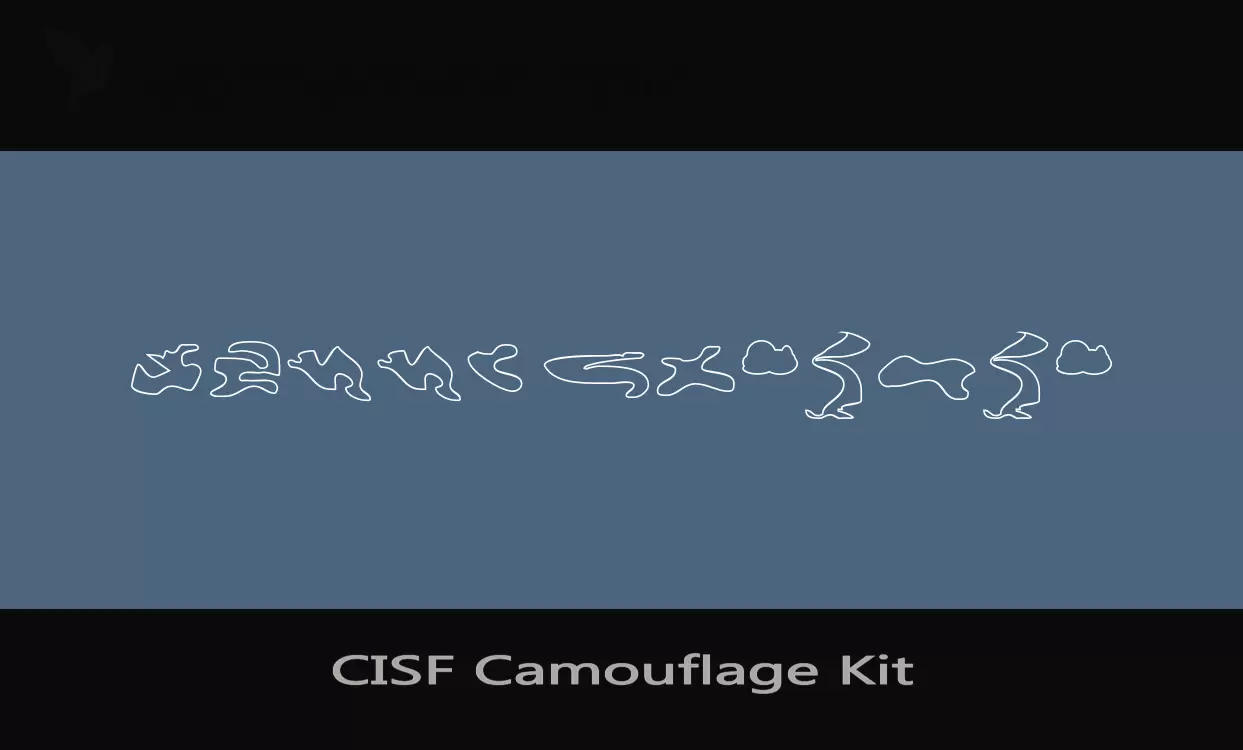 「CISF-Camouflage-Kit」字体效果图