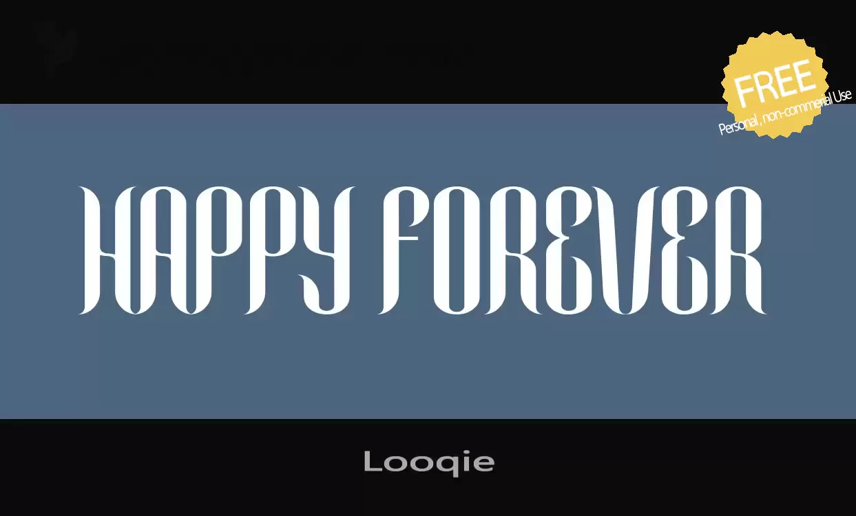 Font Sample of Looqie