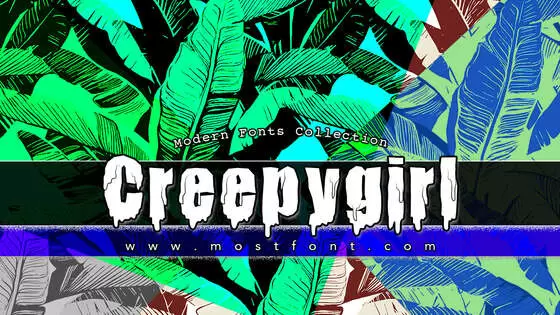 Typographic Design of Creepygirl