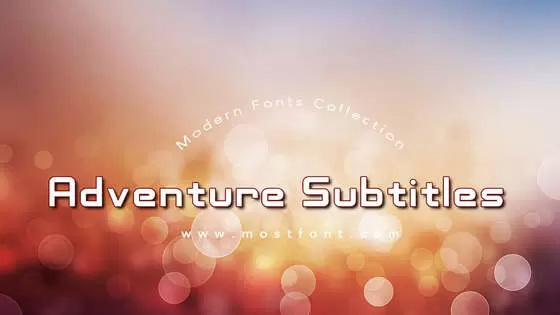 「Adventure-Subtitles」字体排版样式