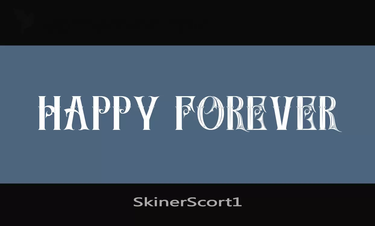 Font Sample of SkinerScort1