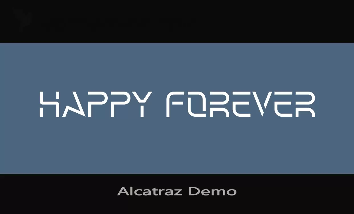 Font Sample of Alcatraz-Demo