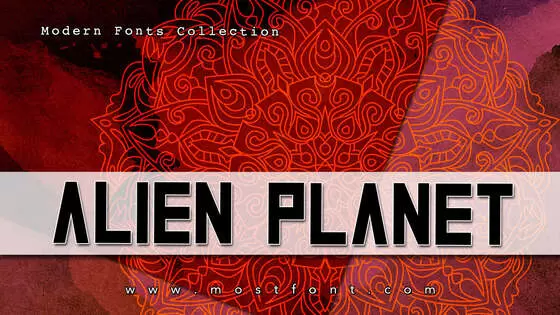 「Alien-Planet」字体排版样式