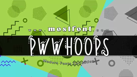 「PWWhoops」字体排版图片