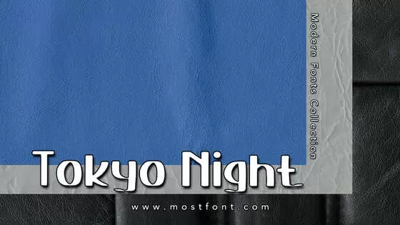 Typographic Design of Tokyo-Night