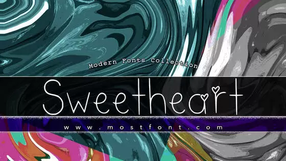 Typographic Design of Sweetheart