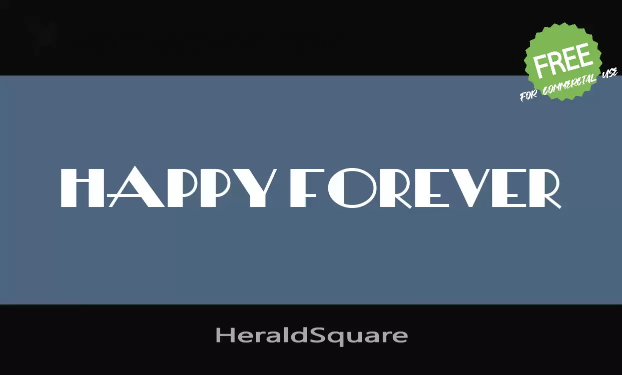 Font Sample of HeraldSquare