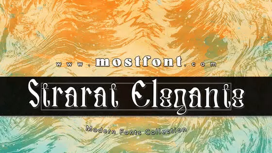 「Strarat-Elegante-Font」字体排版图片