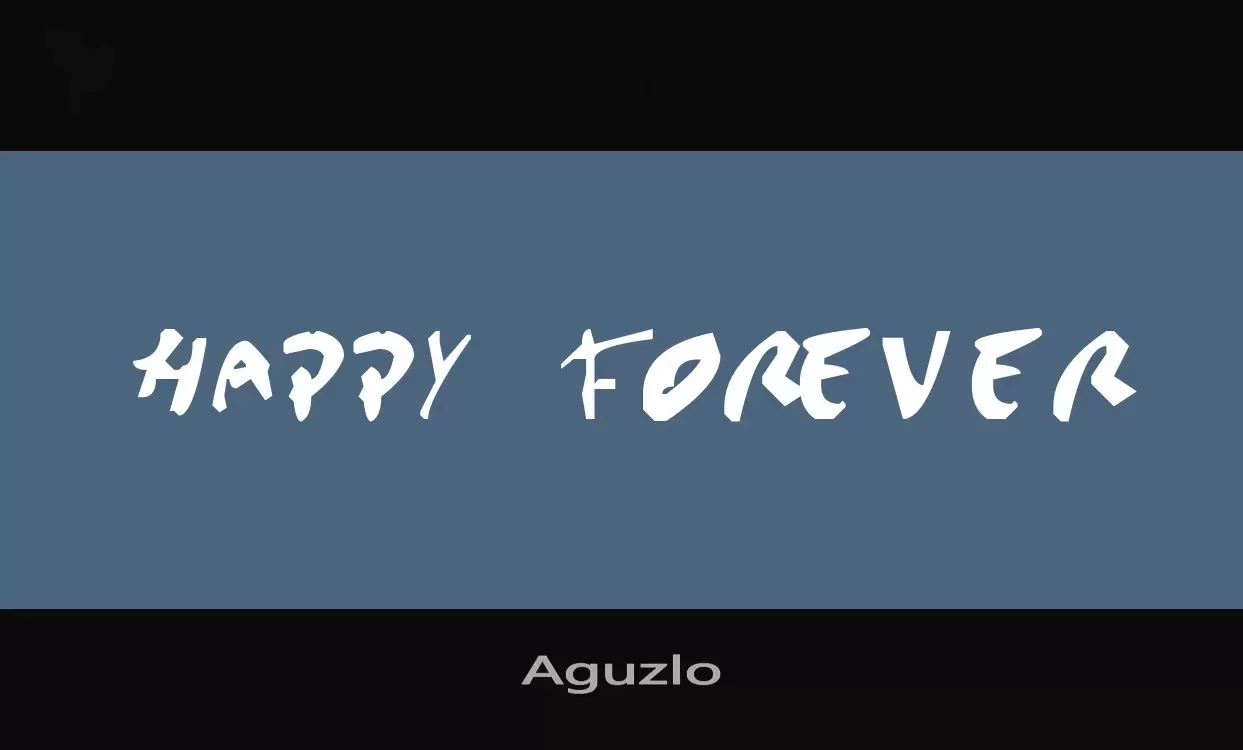 Font Sample of Aguzlo