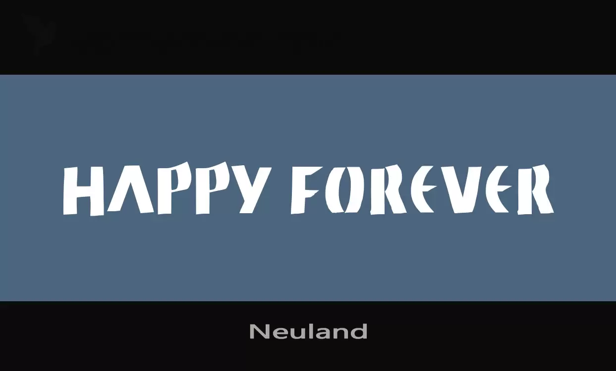 「Neuland」字体效果图