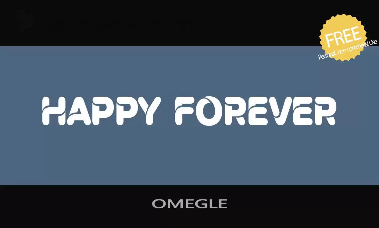 Font Sample of OMEGLE