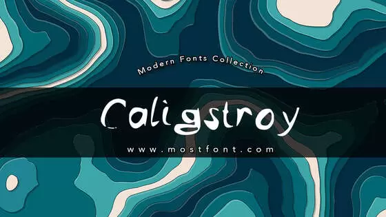 「Caligstroy」字体排版样式