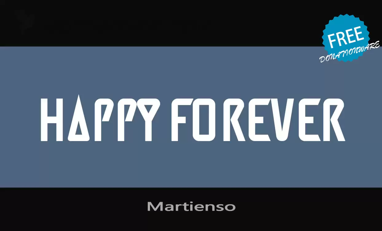 Font Sample of Martienso