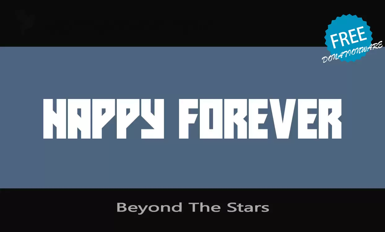 Font Sample of Beyond-The-Stars