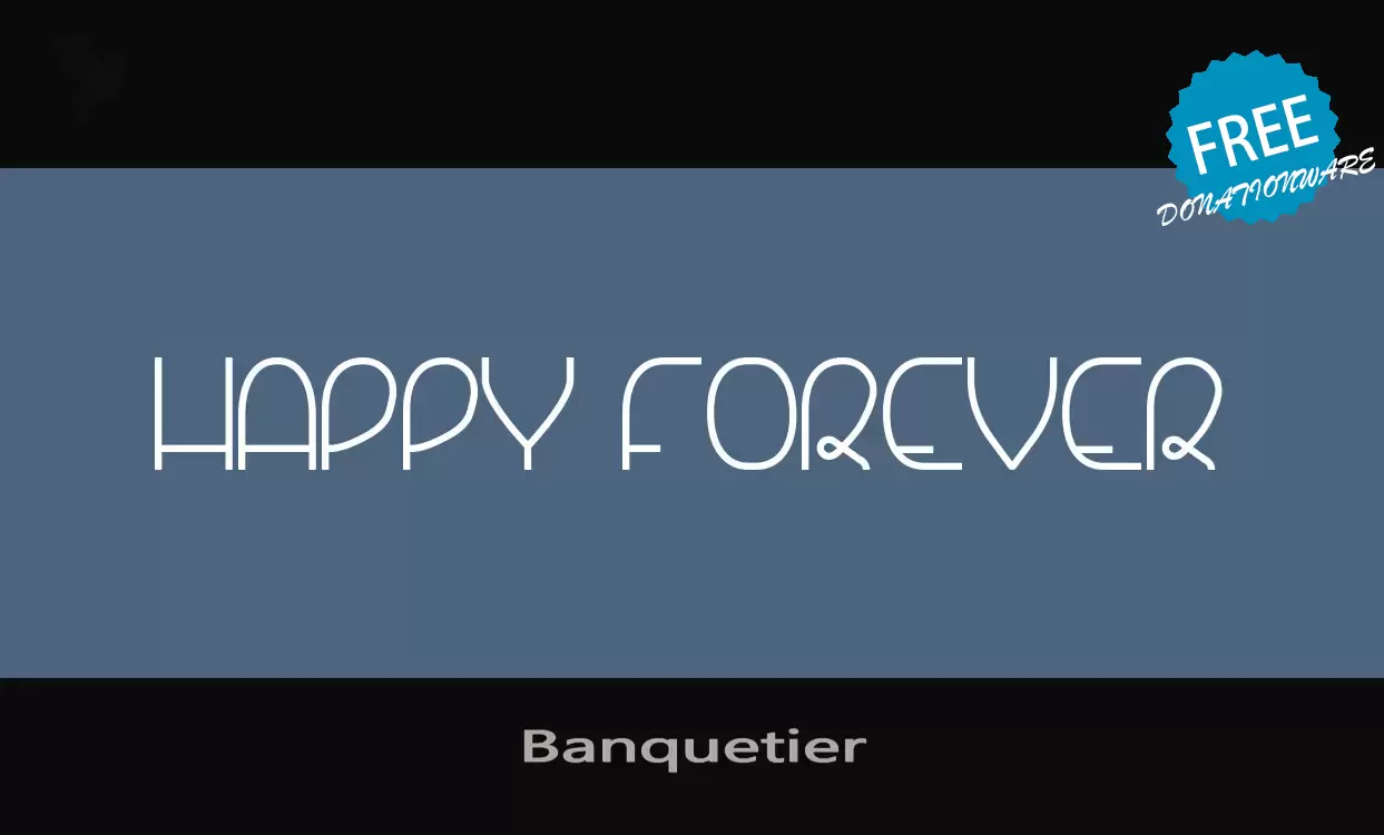 Font Sample of Banquetier