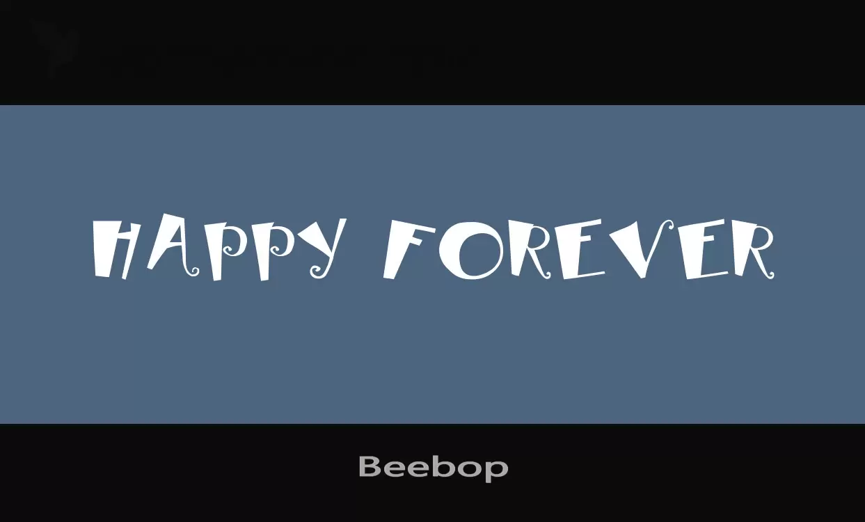 Font Sample of Beebop