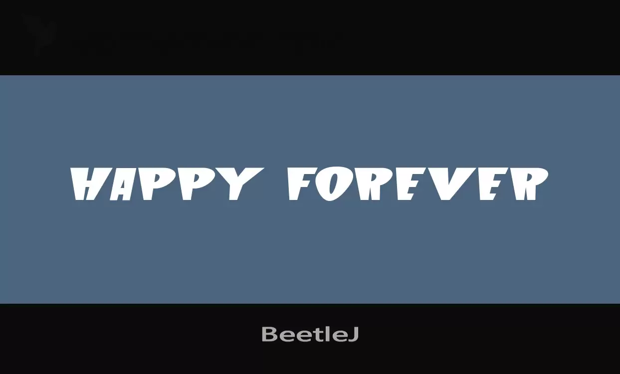 Font Sample of BeetleJ