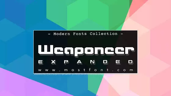 Typographic Design of Weaponeer-Expanded