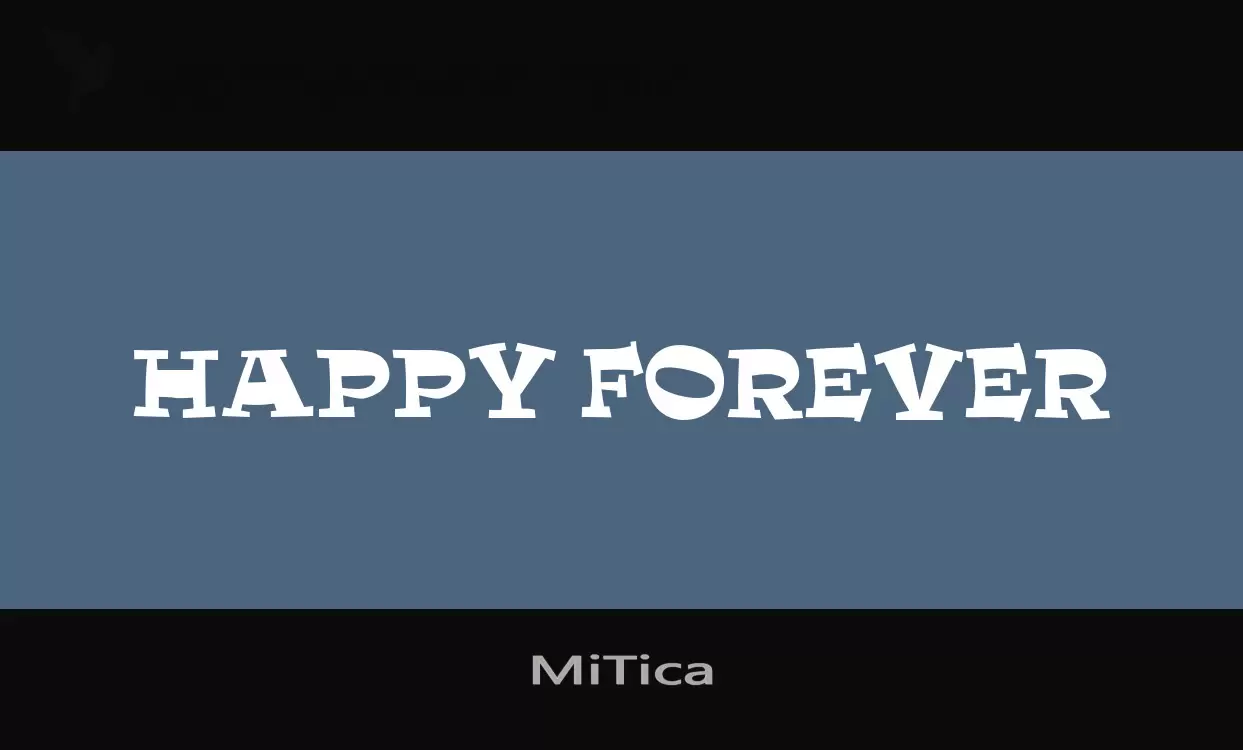 Font Sample of MiTica