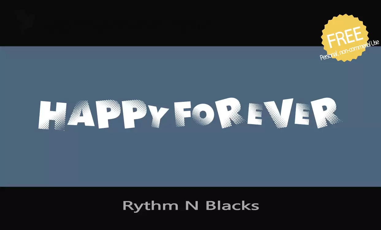 「Rythm-N-Blacks」字体效果图