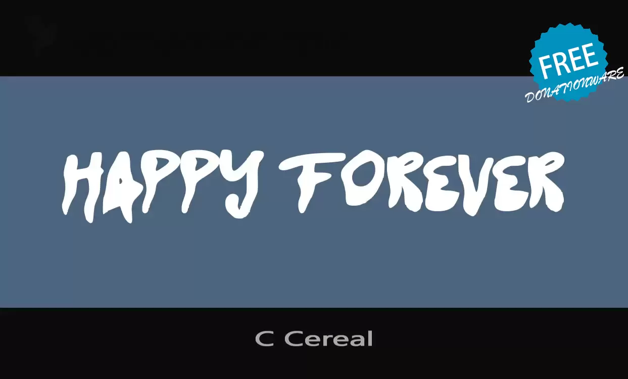 Font Sample of C-Cereal