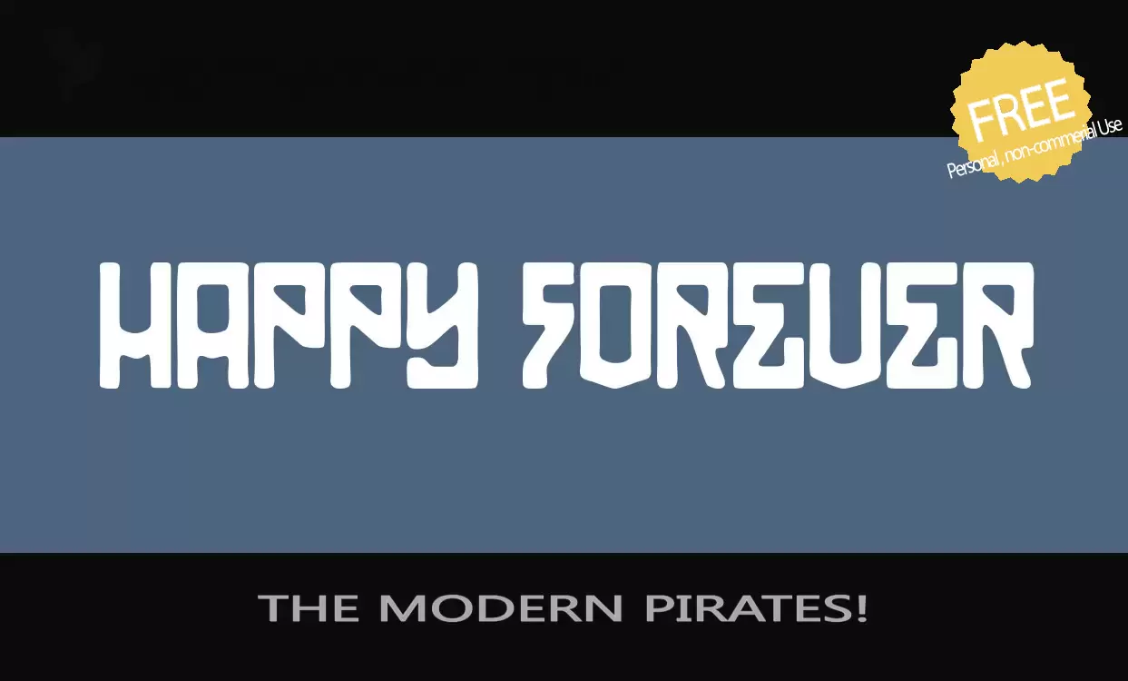 Font Sample of THE-MODERN-PIRATES!