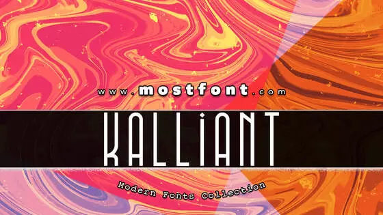 「Kalliant」字体排版样式