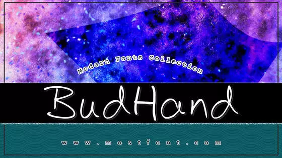 「BudHand」字体排版图片